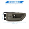 Beige plastic automotive interior door handle with black mounting bracket for Toyota Avalon 2000-2007 shown from back side