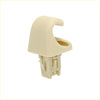 Beige plastic car door handle pull with integrated hook and base for toyota highlander sun visor clips 2001-2023