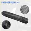 Black carbon fiber textured car center console armrest lid cover with stitched edges for toyota sienna 2021 2022