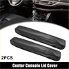 Black carbon fiber textured center console armrest lid covers for toyota sienna with a sleek modern look