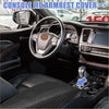Black carbon fiber textured console lid armrest cover for toyota sienna car center console in black