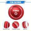 Red aluminum alloy power button cover with polished finish and white power symbol for toyota sienna engine start