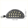Clear plastic led car door sill light with black grid and yellow leds for toyota aygo license plate lighting