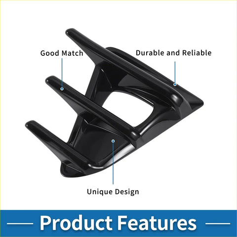 Black plastic clip with unique angular design for car front left right headlight trim bezels toyota 86 2016 2020