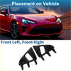 Black glossy front bumper air intake grilles for red Toyota 86 sports car 2016-2020 left right headlight trim bezels