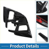 Black glossy plastic car side mirror cover with sleek angular design and mounting bracket for toyota 86 headlights
