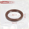 Brown rubber car oil pump crankshaft seal with circular design and precise markings for toyota avensis 1997-2003