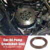 Brown rubber oil pump crankshaft seal for toyota avensis 1997 2003 shown from the back side