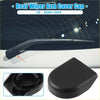 Black plastic rear wiper arm nut cover cap with smooth rounded design for toyota rav4 2019-2023 back side view