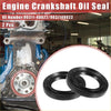 Black rubber engine crankshaft oil seals shown in a circular inset for toyota land cruiser 1981 to 1990