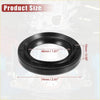 Black rubber engine crankshaft oil seal ring with precise dimensions for toyota land cruiser 1981-1990