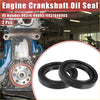 Black rubber engine crankshaft oil seals for toyota land cruiser 1984-1988 shown from front side