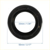 Black rubber engine crankshaft oil seal with textured outer ring and inner lip for toyota rav4 55mm diameter