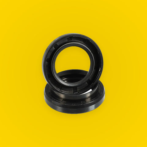 2 x Engine Crankshaft Oil Seals for Toyota RAV4 (1998-2003) Black