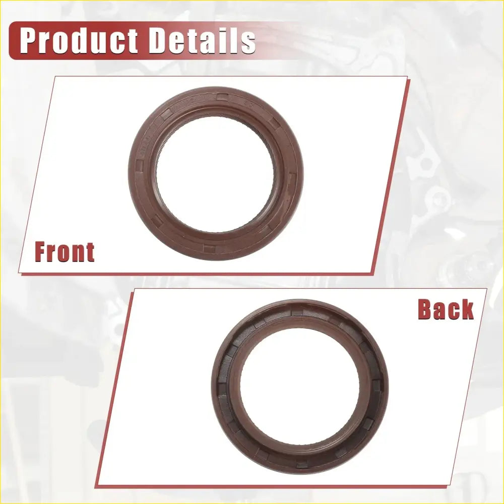 2 x Engine Crankshaft Seals for Toyota Avalon (2005-2018) Rubber