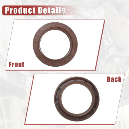 2 x Engine Crankshaft Seals for Toyota Avalon (2005-2018) Rubber