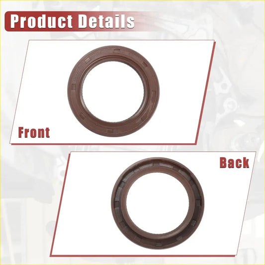 2 x Engine Crankshaft Seals for Toyota Avalon (2005-2018) Rubber