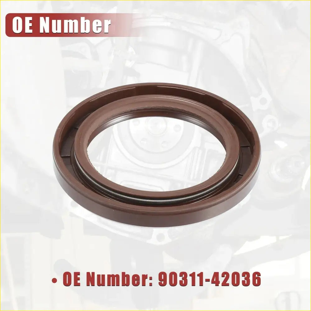 2 x Engine Crankshaft Seals for Toyota Avalon (2005-2018) Rubber