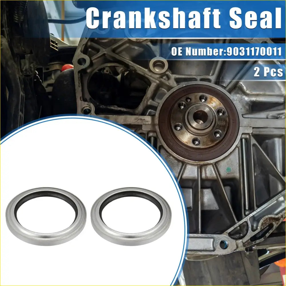 2 x Engine Crankshaft Seals for Toyota Land Cruiser (1998-2007)
