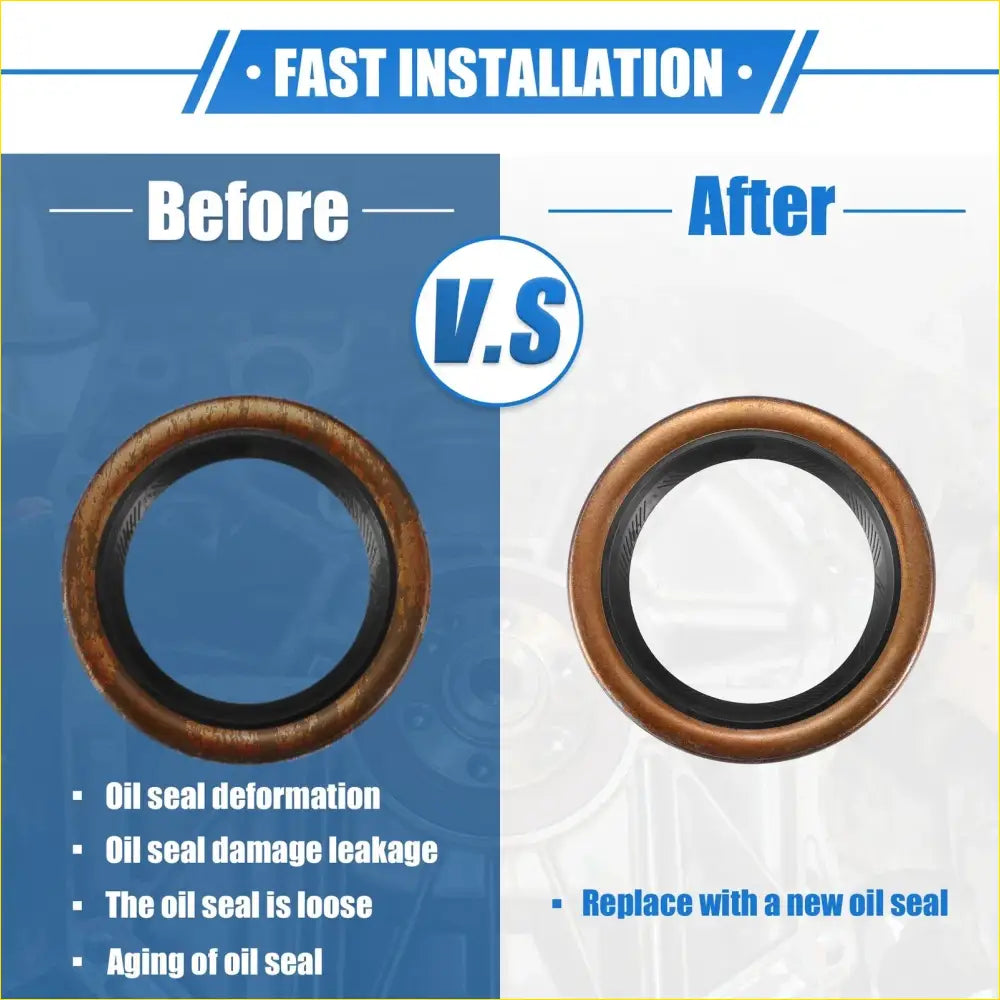 2 x Engine Rear Crankshaft Oil Seals for Toyota 4Runner (1984-2002)