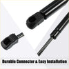 2 x front bonnet gas lift supports for Toyota 2010-2015 with black plastic connectors and metal rods for 4wd ute offroad use