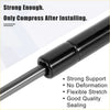 Black metal gas spring with sleek cylindrical design and polished finish 2 x front bonnet lift supports for toyota 4runner 2003-2004