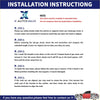 Blue and white x autohaux installation instruction sheet for 2 front bonnet lift supports for toyota highlander xu70