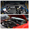 Black metal hood prop rods with yellow accents for front bonnet lift supports fit toyota highlander xu70 2019-2024