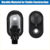 Black plastic front door jamb light switch pull with metallic silver interior molded for durable offroad toyota 4wd ute use