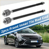 Black and silver front inner tie rod end links for toyota matrix 2003-2008 automotive suspension parts