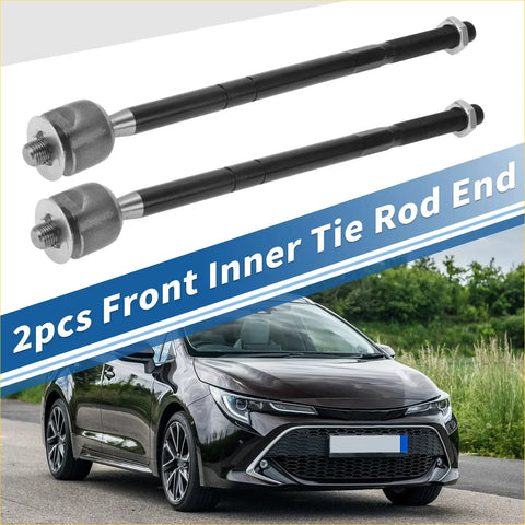 Black and silver front inner tie rod end links for toyota matrix 2003-2008 automotive suspension parts