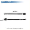 Black front inner tie rod ends 36cm long with threaded ends and spherical joints for 2009-2014 toyota matrix