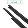 Black rubber windshield wiper blades set for 2x front left and right weatherstrip seals fit 4wd ute offroad vehicles