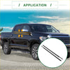 Black rubber window visors weatherstrip seals for toyota tundra front left right perfect for 4wd ute offroad