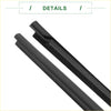 Black rubber windshield wiper blades with glossy finish and reinforced edges for toyota sienna front windows