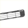 Black plastic front lower bonnet bumper grille with horizontal slats and mounting clips for toyota rav4 2006-2008
