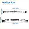 Black plastic front lower bonnet bumper grille for toyota rav4 2006-2008 with horizontal slatted design and three sections