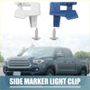 2 x front marker light clips for Toyota Tacoma 2001-2004 in blue and white plastic with matching screws for trucks