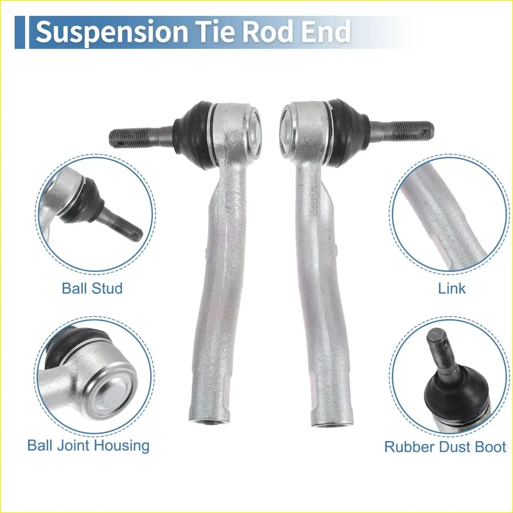 2 x Front Outer Tie Rod End Links for Toyota Prius (2010-2015) - Steering