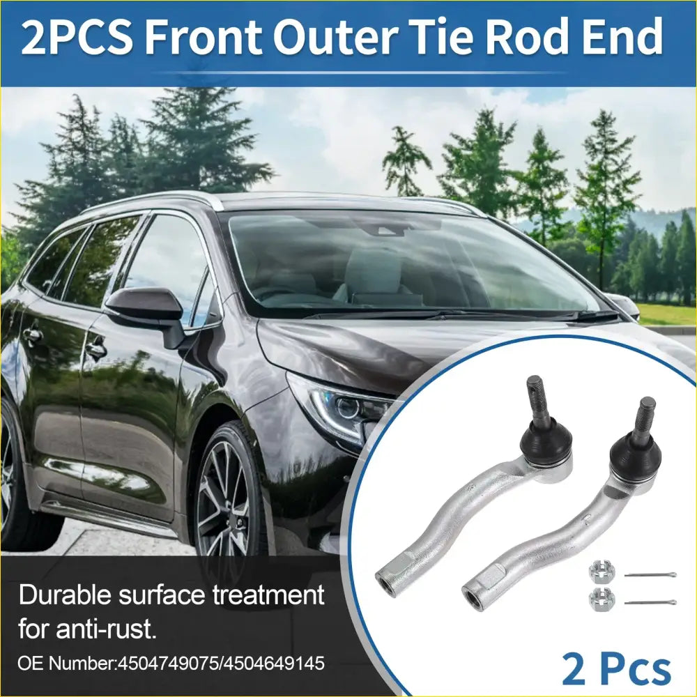 2 x Front Outer Tie Rod End Links for Toyota Prius (2010-2015) - Steering