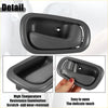Black plastic front rear interior door handle for toyota with smooth matte finish and ergonomic grip