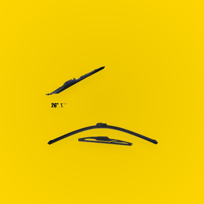 2 x Front Rear Wiper Blades Set for Toyota Aygo (2005-2014)