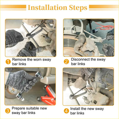 2 x Front Stabilizer Sway Bar Links for Toyota Noah Voxy (2001-2007) - Steering