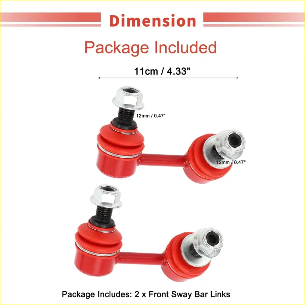 2 x Front Sway Bar Links Stabilizer Kit for Toyota Tacoma (2001-2004) - Steering