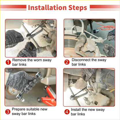 2 x Front Sway Bar Links Stabilizer Kit for Toyota Tacoma (2001-2004) - Steering