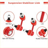 2 x front red suspension stabilizer links with chrome ball studs and rubber dust boots for 2001-2004 Toyota Tacoma
