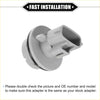 Gray plastic front turn signal lamp socket with circular base and rectangular connector for 2000-2004 toyota avalon