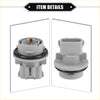 Gray plastic front turn signal lamp socket with black rubber gasket and metal contact for toyota avalon 2000-2004