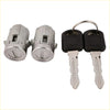 Silver ignition and door lock cylinders with black key fobs and silver keys for 2001 chevrolet silverado