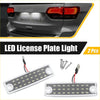 Clear plastic led license plate light assembly with white led grid and screws for Toyota 4Runner 2010-2023
